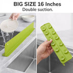 Green double suction sink splash protector