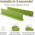 Green sink water barrier for kitchen and bathroom