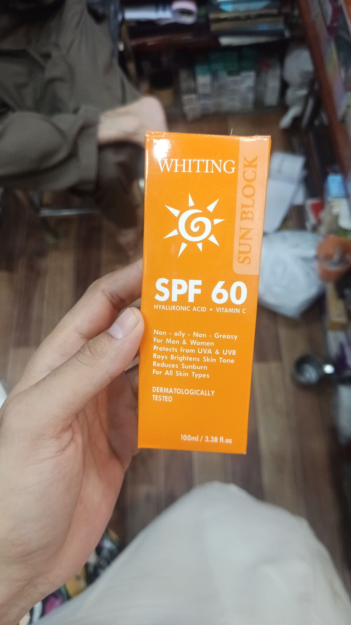 Whiting Sunblock SPF 60 100ml | Advanced UV Protection Cream