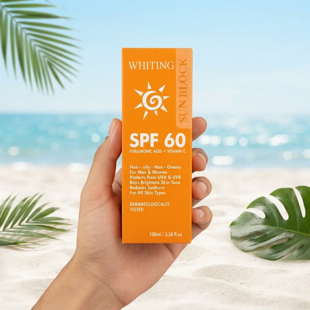 Whiting Sunblock SPF 60 100ml | Advanced UV Protection Cream