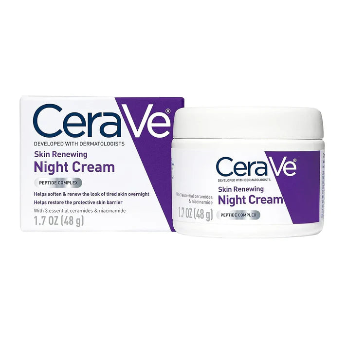 CeraVe 4-in-1 Skincare Kit | Cleanser, Serum, Night Cream & Sunscreen Set