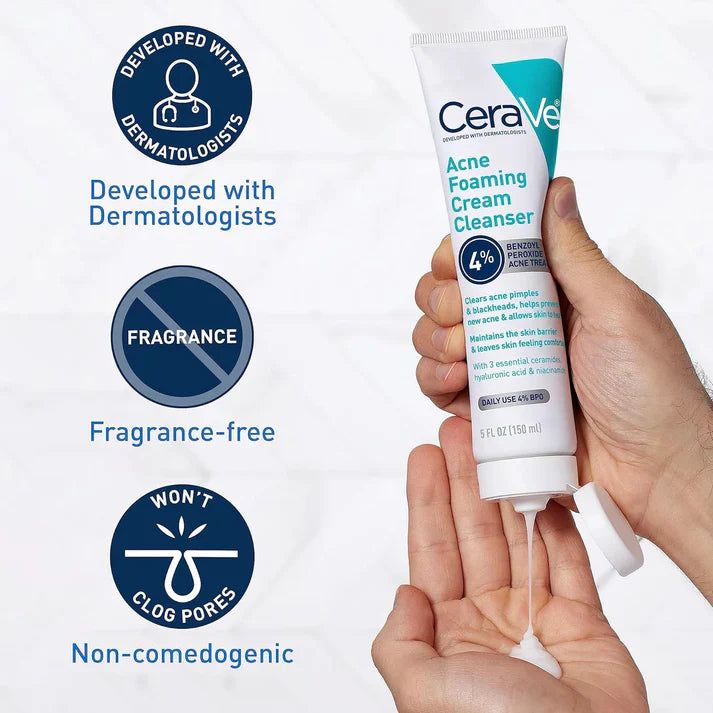 CeraVe 4-in-1 Skincare Kit | Cleanser, Serum, Night Cream & Sunscreen Set