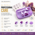 4 in 1 Derma Roller System with Interchangeable Roller Heads for Face and Body