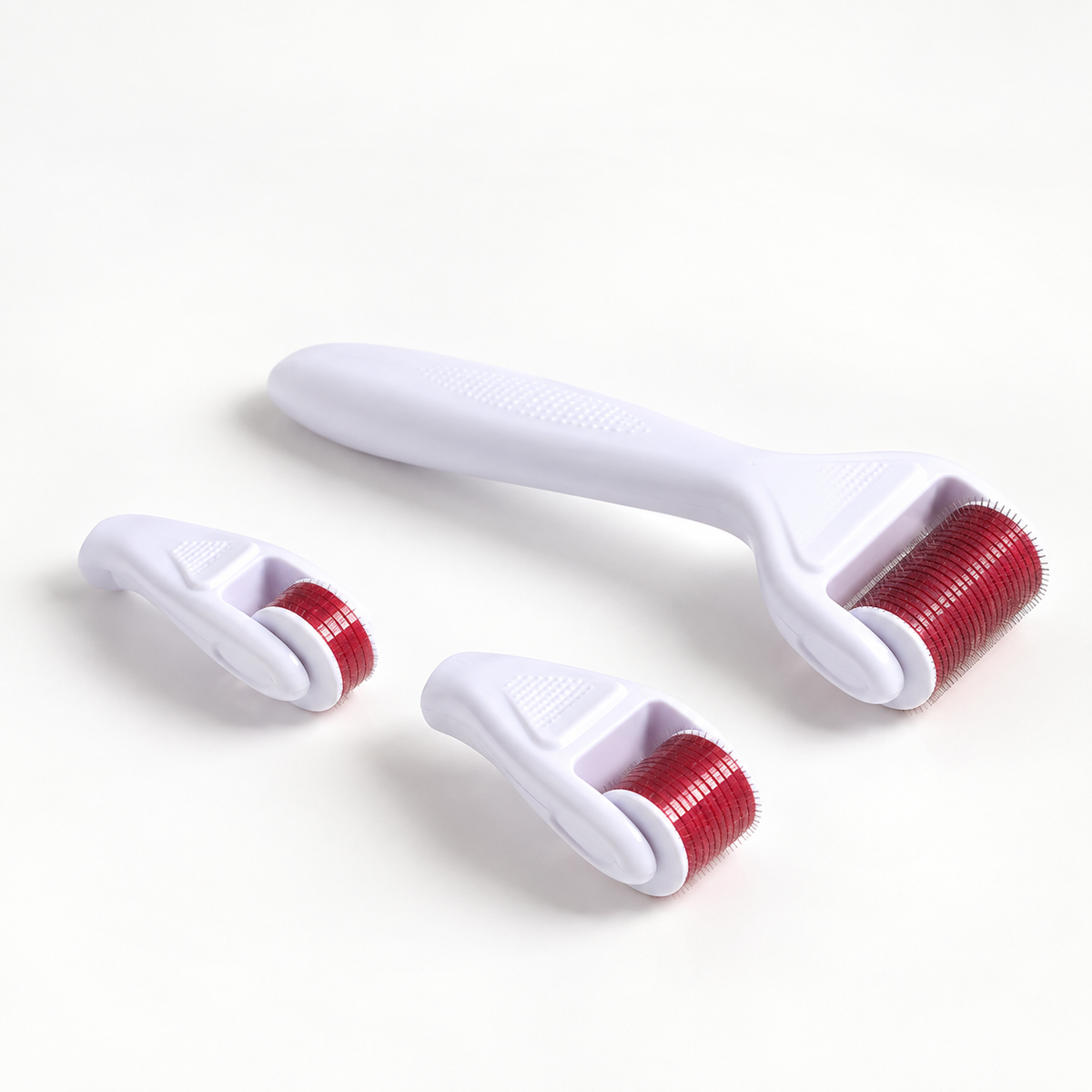4 in 1 Derma Roller System with Interchangeable Roller Heads for Face and Body