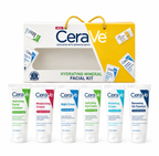 CeraVe 6-in-1 Hydrating Facial Skincare Kit with Cleanser Scrub Mask and Skin Polish