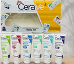 CeraVe 6-in-1 Hydrating Facial Skincare Kit with Cleanser Scrub Mask and Skin Polish