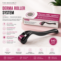 0.5mm Derma Roller with 540 Micro Needles for Hair and Skin Care – Black