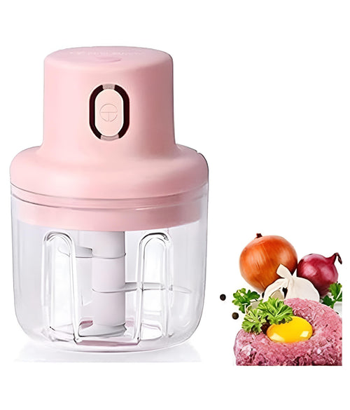 250ml USB Rechargeable Electric Food Chopper for Garlic Vegetables and Meat