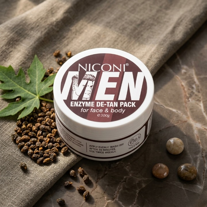 NICONI MEN Enzyme De-Tan Pack for Face and Body 300g
