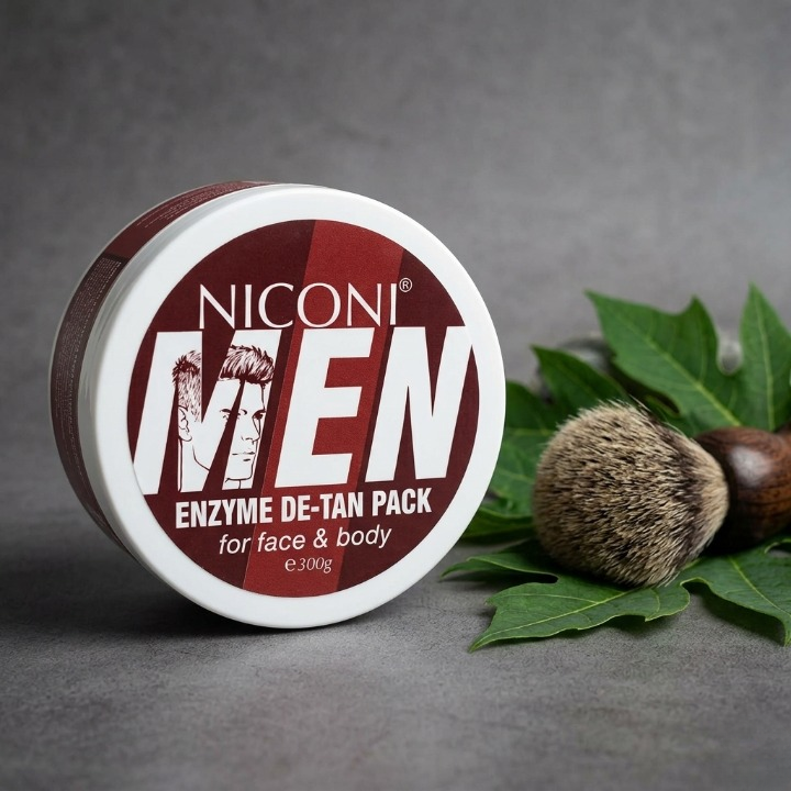 NICONI MEN Enzyme De-Tan Pack for Face and Body 300g