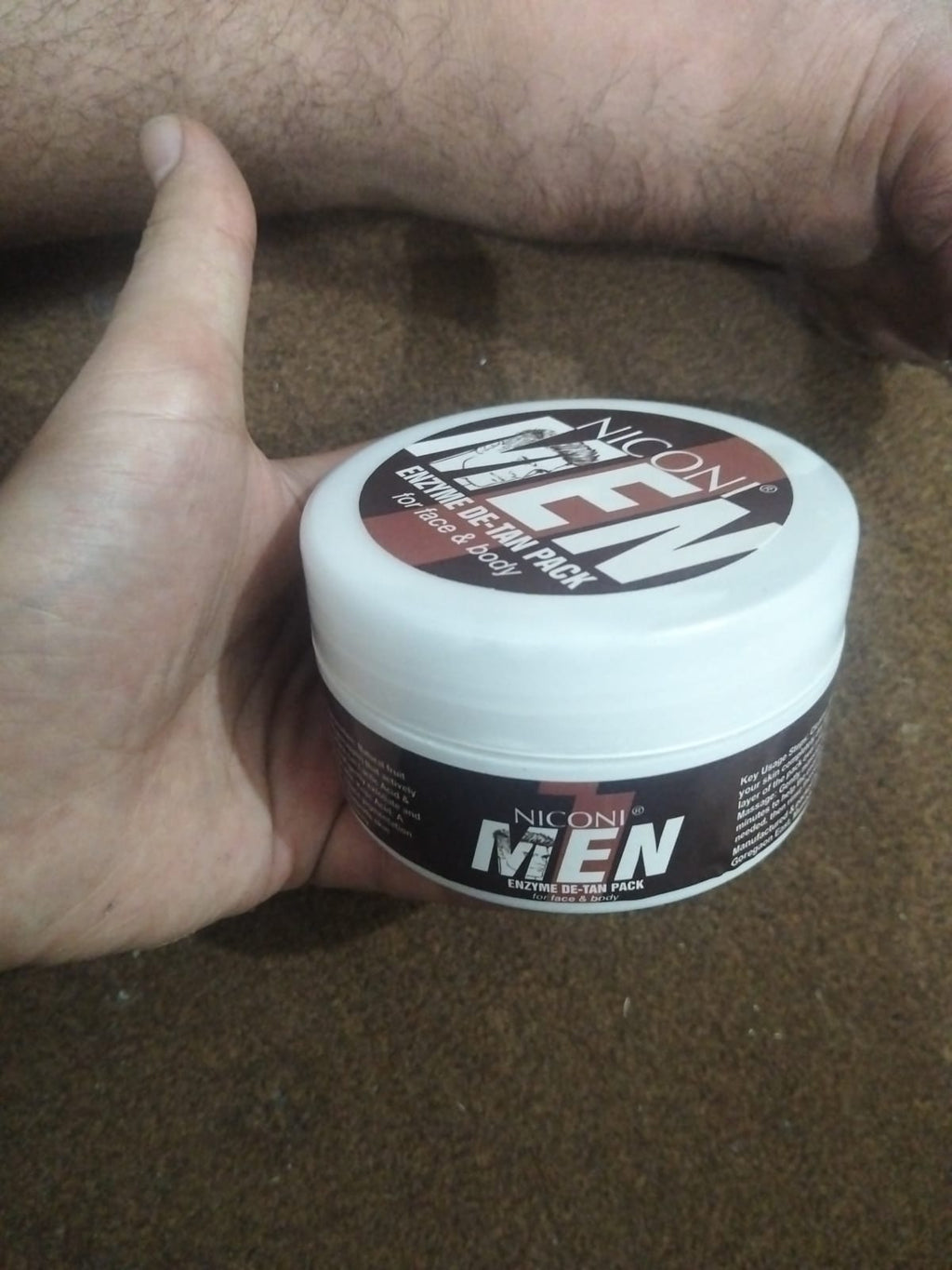 NICONI MEN Enzyme De-Tan Pack for Face and Body 300g