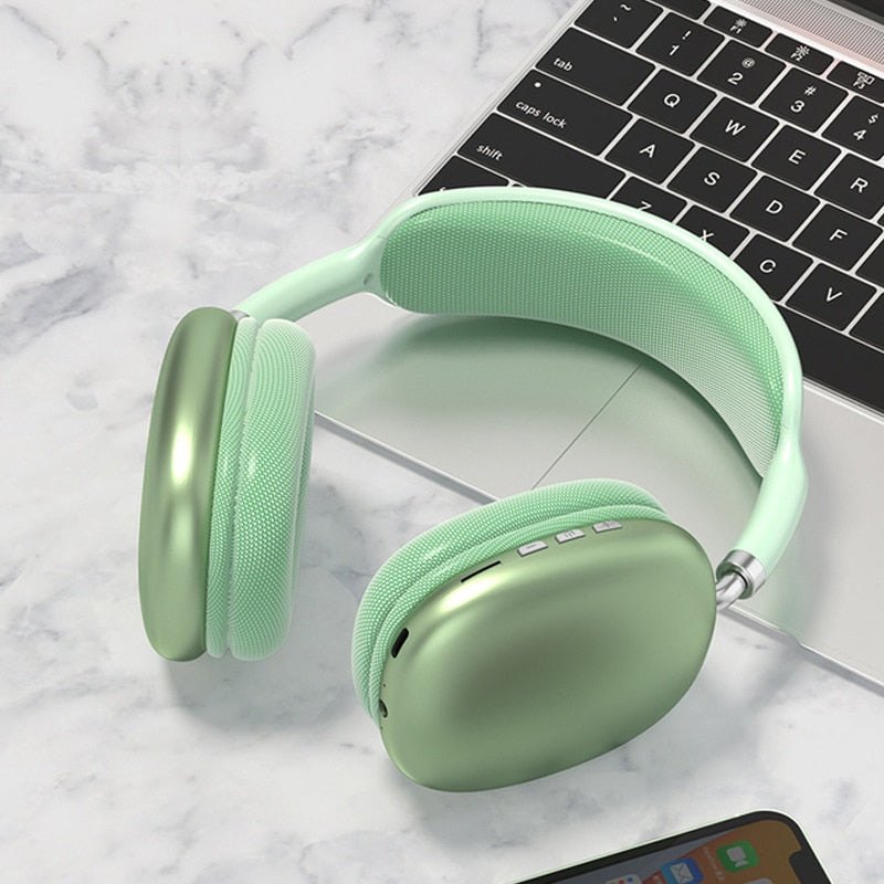 P9 Pro Max Wireless Bluetooth Headphones with Box and Cable - Random Color