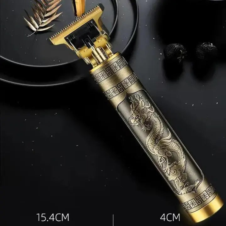 Vintage T9 Metal Body Hair Trimmer for Men | USB Rechargeable Beard, Hair & Body Grooming Machine