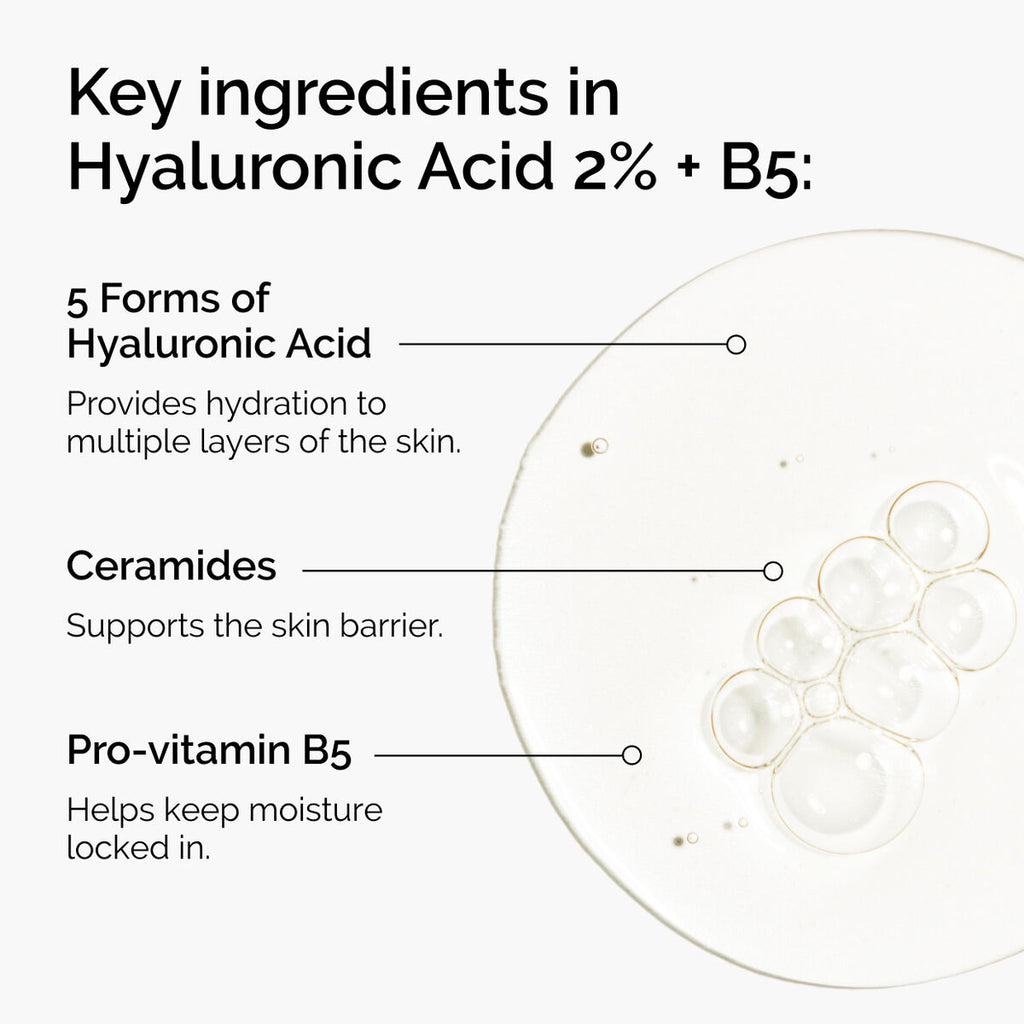 The Ordinary Hyaluronic Acid 2% + B5 Hydrating Serum | Deep Hydration Formula | 30ml