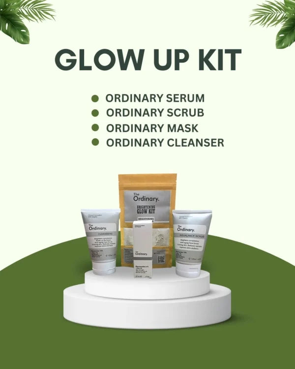 The Ordinary Glow Kit for Face & Hands | Brightening Skincare Set with Niacinamide + Zinc