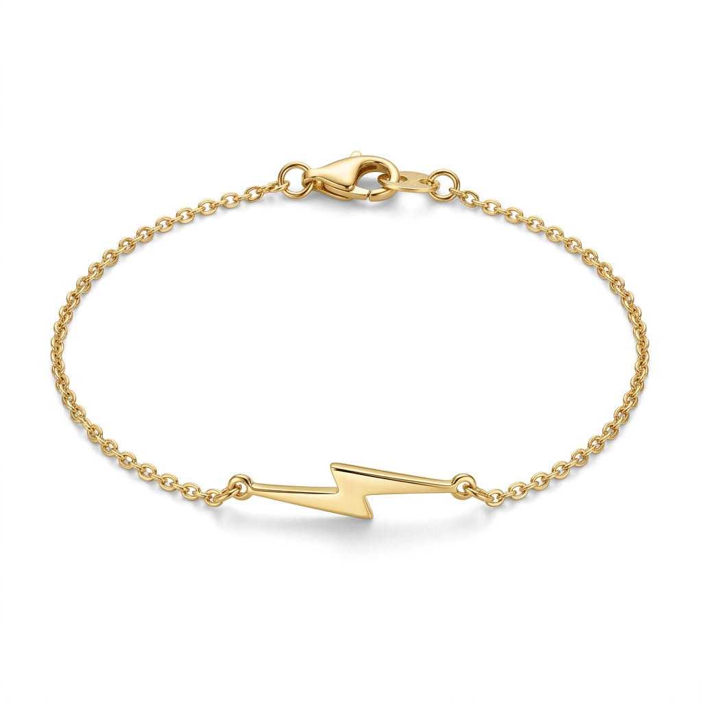Elegant golden spark hand bracelet for girls