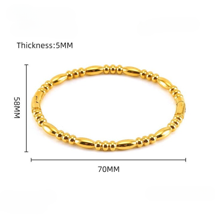 Filled dots fashion bangle for women