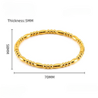 Filled dots fashion bangle for women