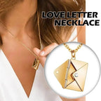 Love Letter Envelope Pendant for Girls | Elegant Golden Pendant Necklace