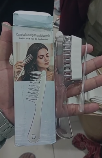 Gentle head massager comb for scalp care