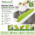 16-inch green sink splash guard with double suction