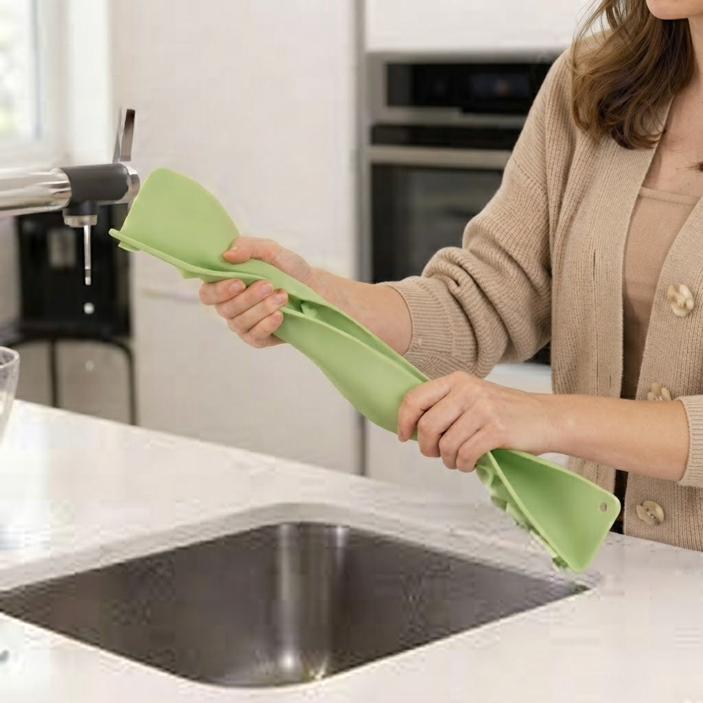 16-inch sink splash protector with double suction