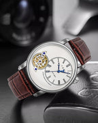Men's Analog Leather Watch | Dual Strap Quartz Wrist Watch – T-103