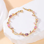 Tulip Bracelet for Women | Stainless Steel Golden Base Fashion Bracelet – 4 Colours
