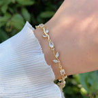 Tulip Bracelet for Women | Stainless Steel Golden Base Fashion Bracelet – 4 Colours